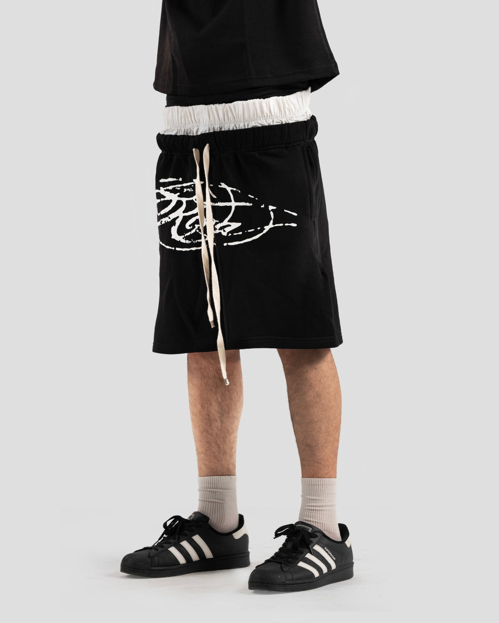 KOJAA S2 SHORT DOUBLE WAIST BLACK