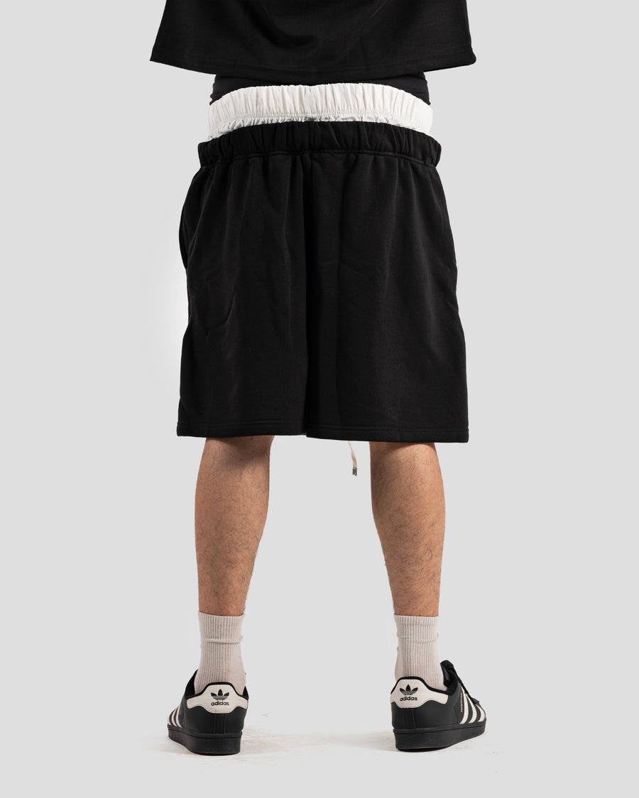 KOJAA S2 SHORT DOUBLE WAIST BLACK