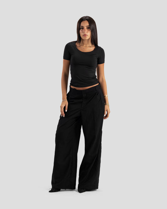 TOP KOJAA SQUARE BASIC BLACK