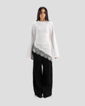 KOJAA TEE LACE HIJAB WHITE