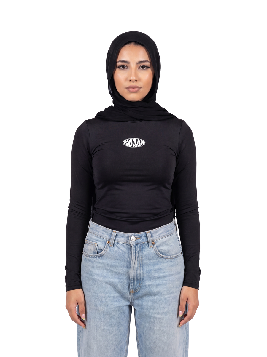 KOJAA LONG SLEEVE HIJAB BLACK