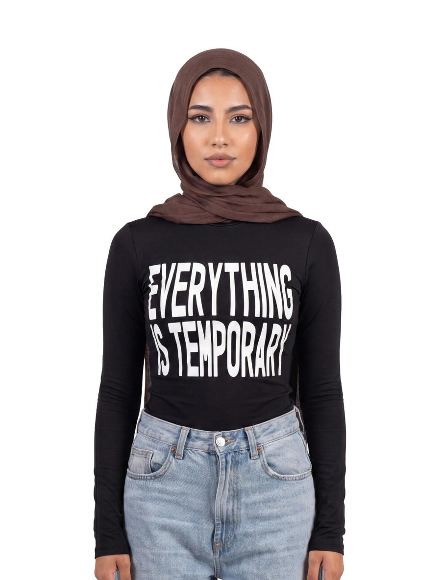 EVERYTHING BLACK HIJAB LONG SLEEVE